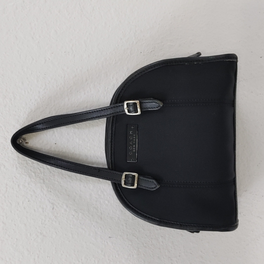 Coach Vintage Neo-Dome Tote Bag Black Neoprene #6220